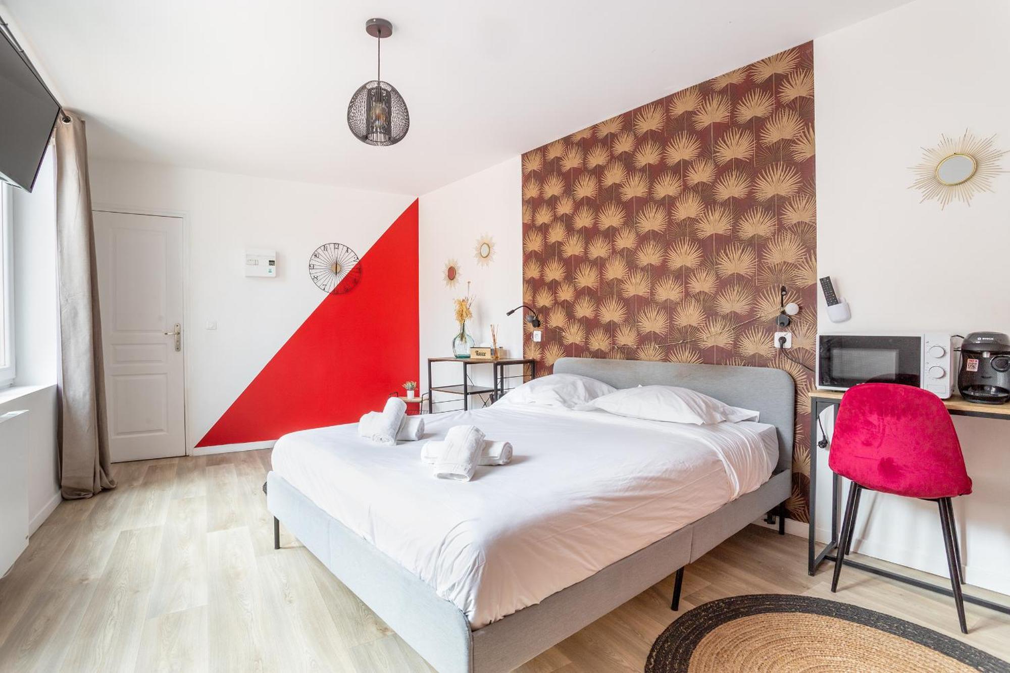 S&K Suite Grande Rue Roubaix - Chambre Spacieuse Et Sdb Privee - Netflix Et Cuisine Kültér fotó